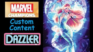 Marvel Champions Custom Content  Dazzler playtest 1 [upl. by Alenairam135]