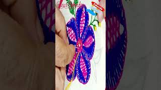 Hand embroidery simple flower embroidery design shorts shortvideo flowerstitch [upl. by Maxa]