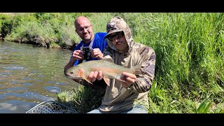 Fly Fishing For Trophy Trout On The Eagle River Near Vail Colorado [upl. by Selwyn973]