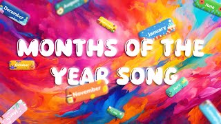 Months of the Year Song  Song for Kids  12 Months of the Year [upl. by Derry]