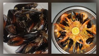 Paella vrai recette espagnol 😋paella española بايلا إسبانية رائعة [upl. by Ecyarg929]