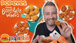 Popeyes Boneless Wings  Review [upl. by Cassilda]