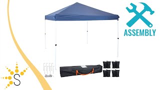 Sunnydaze Standard PopUp Canopy with Carry Bag and Sandbags  Colors and SizesWUY809080 [upl. by Berthold]