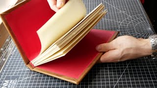 How to Make a Hardcover Leather Bound Book [upl. by Melanie]