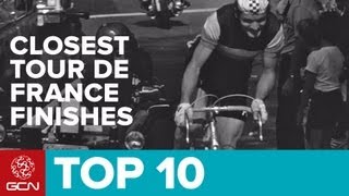 Top 10 Closest Tour De France Finishes Ever [upl. by Laiceps948]