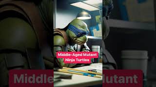 MiddleAged Mutant Ninja Turtles midjourneyai midjourneycommunity aiart ninjaturtles tmnt [upl. by Htebi]