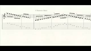 Guitar Scales with Tab  Grade 3 Conservatory Canada  Play Along [upl. by Asemaj660]