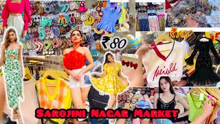 Sarojini Nagar Market🤩October latest collection 2024🌺starting₹30 [upl. by Gerhard]