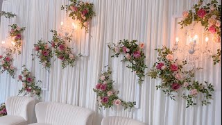 DIY  Floral Frame Backdrop [upl. by Yanttirb327]