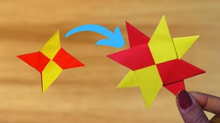 How to Make a Transforming Double Origami Ninja Star [upl. by Yelsnik]