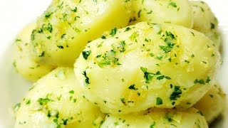 How To Make Boiled Garlic Herb Potato Recipe [upl. by Aecila532]