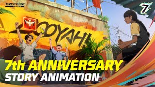 7th Anniversary Story Animation  Free Fire MAX [upl. by Rory]