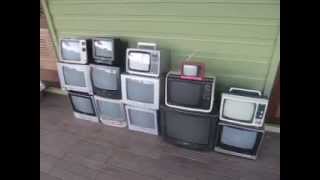 My collection of CRT televisions [upl. by Esya825]