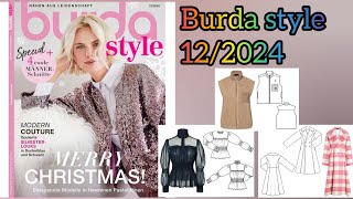 استعدي لاعياد الكريسماس 🎄 مع اجمل موديلات Burda style 122024 ♥️ [upl. by Ewen]