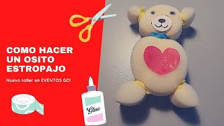 COMO HACER UN OSITO ESTROPAJO MUY FACIL  DIY  MANUALIDADES  TALLERES [upl. by Owena969]