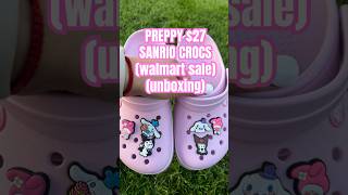 27 PREPPY SANRIO crocs walmart croc sale crocsunboxing sanrio unbxoing pinkcrocs walmartfinds [upl. by Assilla402]