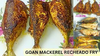 Goan Mackerel Recheado Fry  Bangda Recheado Fry mackerelfry [upl. by Airakaz]