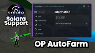 King Legacy Script  AutoFarm All AutoRaid  Solara Support  2024 [upl. by Nyasuh]