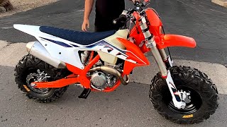 2022 KTM 250 XCF Big Wheel  Test Ride [upl. by Sredna]