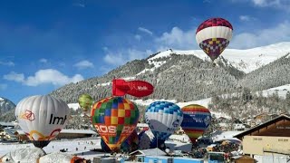 International Hot Air Balloon Festival ChâteaudOex Switzerland [upl. by Yrol999]