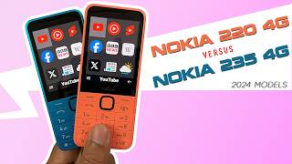 Nokia 220 4G vs Nokia 235 4G 2024 comparison  Nokia 2024 phone comparison [upl. by Mendelson]