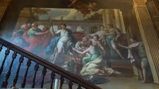 The wonderful Sir James Thornhill wall amp ceiling paintings at Hanbury Hall NT Worcestershire England [upl. by Hardner]