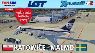 ✈ XPLANE 11 PL I BOEING 767300 FF LOT I 🇵🇱 KATOWICE  🇸🇪 MALMO  IVAO I 27 FINAŁ WOŚP [upl. by Cort]