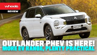 2023 Mitsubishi Outlander PHEV review  Wheels Australia [upl. by Anaujat255]