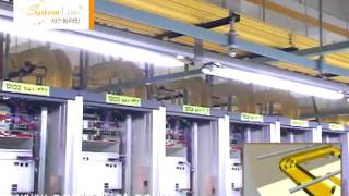 Optical fiber Duct system of hallogen free made in Korea  광케이블덕트 설치 동영상 [upl. by Assirehc]