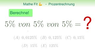 🏋️‍♀️ Mathe Fit 2  Diese drei Tipps zur Prozentrechnung werden dir helfen [upl. by Anaidiriv]