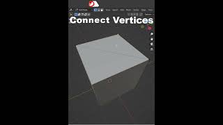 Blender Keyboard Shortcut ➦ Connect Vertices [upl. by Anelis770]