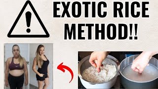 EXOTIC RICE HACK BEST RECIPE WEIGHT LOSS RICE METHOD  WHAT IS THE EXOTIC RICE HACK TO LOSE WEIGHT [upl. by Marjory]