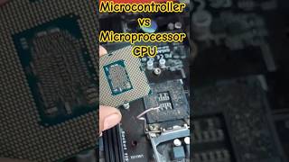 Microcontroller vs Microprocessor CPU computer computerhardware cpu uno arduino processor [upl. by Aerdma]