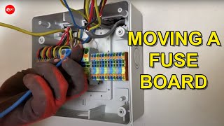 How to Move a Fuse Board  The Easy Way  Wiska Consumer Unit Relocation Kit [upl. by Aihsik574]