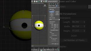 How to Model amp Animate Eyes in 3ds max shorts tutorial 3dart cartooneyes charactermodeling [upl. by Natika852]