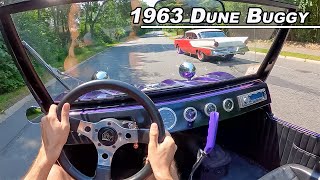 Driving A Dune Buggy VW 1600cc AirCooled on Street POV Binaural Audio [upl. by Mines]