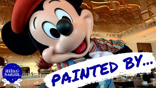 Painting with Mickey Minnie Donald amp Daisy Disney Worlds Topolino’s Terrace Character Breakfast [upl. by Bebe285]