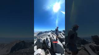 Standing on the top of Mt Agassiz in the eastern sierra 13894’ high mountains easternsierra [upl. by Nnaytsirk]