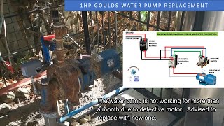 1HP GOULDS WATER PUMP REPLACEMENT [upl. by Compte]