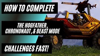 Halo MCC Season 8  How to Complete The Hogfather Chrononaut amp Beast Mode Challenges Fast [upl. by Malilliw851]