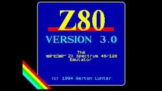 Gerton Lunters Z80 v303 DOS ZXSpectrum Emulator with The Abbey of Crime in DOSBOX v074 [upl. by Notna]