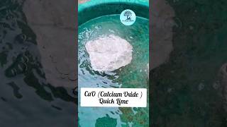 Calcium Oxide CaO Experiment  what is Quick Lime Slaked lime Quicklime experiment science [upl. by Atsillak]