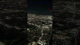 Flying over the city lights of Los Angeles at night [upl. by Liew]