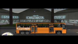 Hyman Memorial Stadium  to  Escobar International Airport Bus Service in GTA Vice City [upl. by Anah820]