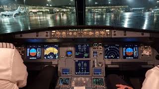 Airbus A320NEO Cockpit Takeoff from Oslo Gardermoen [upl. by Eimmat]