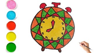 How to Draw a Beautiful Clock ⏰  StepbyStep Drawing Tutorial for Beginners [upl. by Calvin]