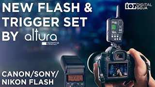 NEW Flash and Trigger Set AP305 by Altura Photo Canon – Nikon – Sony  FIRST LOOK [upl. by Siulegroj]