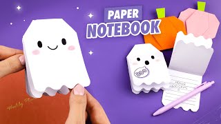 Оригами Блокнот Привидение из бумаги  Origami Paper Notebook without glue [upl. by Scevour]