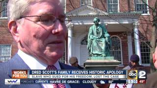 Historic apology Taney family apologies to descendant of a slave who sued for freedom [upl. by Assiran347]