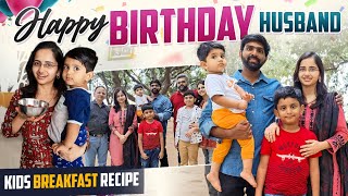 Healthy breakfastLunch box recipe for kids  Husbands birthday Vlog  Lunch date voiceofvasapitta [upl. by Rolph]